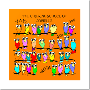 Chiering School of Jovielle Single Orange Posters and Art